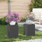 Suporturi pentru plante 2 pcs Negru 24 x 24 x 35 cm Oțel