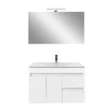 Mobilier complet de baie Luna Prime 80 alb