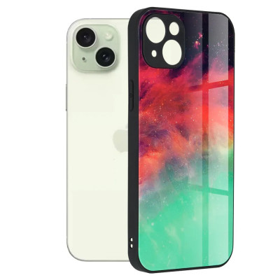 Husa pentru iPhone 15 Plus Antisoc Personalizata Oceanul de Foc Glaze foto