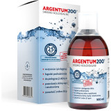 Aura Herbals Argentum 200 Collodial Silver 25 ppm tonic cu argint coloidal 500 ml