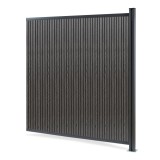 Modul extensie gard WPC Grassano cu 1 stalp, 185x175 cm, gri