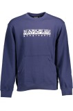 Hanorac B-Sella barbati, fara gluga, cu imprimeu cu logo, Regular fit, Bleumarin, M