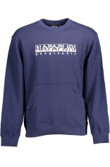 Hanorac B-Sella barbati, fara gluga, cu imprimeu cu logo, Regular fit, Bleumarin, M