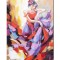 Tablou pictat manual, Eleganta, 70x50cm ulei pe panza in cutit efect 3D, Mircea Iordache