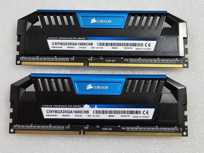 Kit memorie RAM Corsair Vengeance Pro Blue 8GB 2x4GB DDR3 1600MHz foto