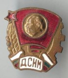 Insigna veche Leader bulgar - Dimitrov, email la cald 1960