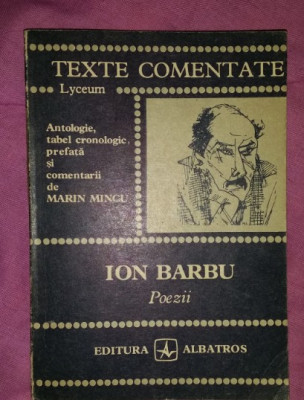 Poezii / Ion Barbu texte comentate foto