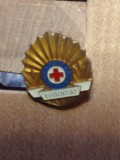 Insigna Crucea Roșie Evidentiat aurie mica