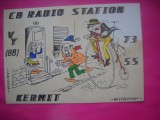 HOPCT 15098 KERMIT -GERMANIA--CARTE POSTALA RADIO AMATOR / RADIOAMATORI CARICATURA -CIRCULATA