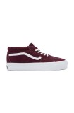 Vans sneakers din piele intoarsă Sk8-Mid Reissue 83 LX culoarea bordo, VN000CQQ4QU1