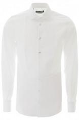 Camasa barbat DOLCE &amp;amp; GABBANA, Dolce &amp;amp; gabbana tuxedo shirt G5EN5T GEL14 S9000 Alb foto