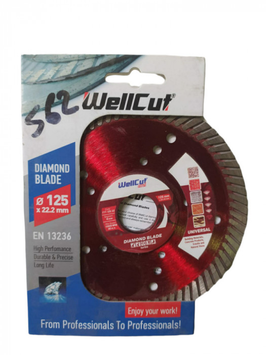 WELLCUT PROFI 125 MM*10 MM*22.23 MM TURBO Innovative ReliableTools