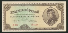 t159 UNGARIA 100.000.000 PENGO 1946 APROAPE NECIRCULATA aUNC