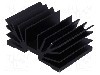 Radiator extrudat, aluminiu, 37.5mm x 54mm, neagra, FISCHER ELEKTRONIK - SK65/37,5/SA1XM3