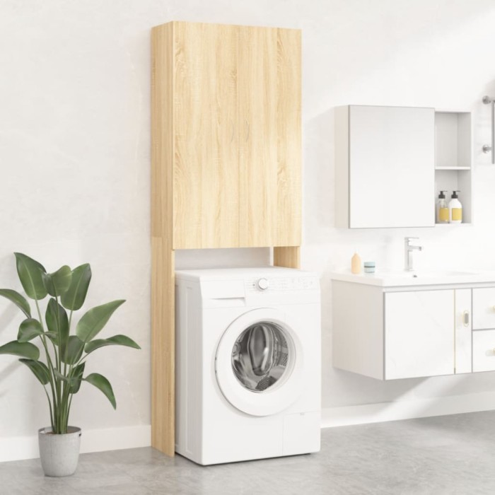 Gossi dulap masina de spalat, stejar sonoma, 64x25,5x190 cm