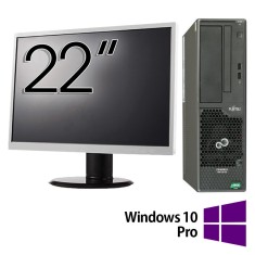 Pachet Refurbished Calculator Fujitsu Primergy MX130 S2, AMD FX-4100 3.60GHz, 8GB DDR3, 500GB HDD + Monitor 22 Inch + Windows 10 Pro NewTechnology Med foto