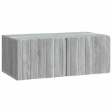 vidaXL Oglindă TV montată pe perete Sonoma gri 78,5 x 41 x 30 cm 898351