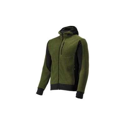 Jacheta fleece cu gluga sarna verde l Yato YT-79190 foto