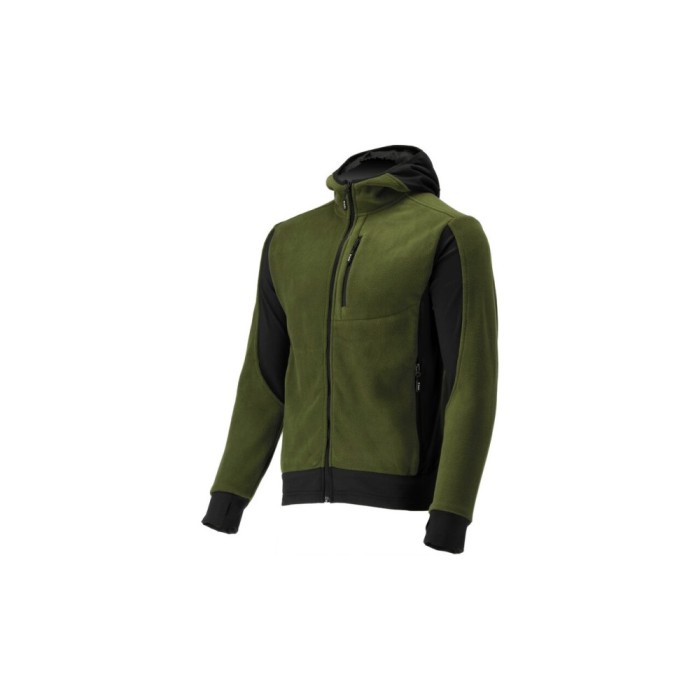 Jacheta fleece cu gluga sarna verde l Yato YT-79190