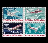 1984 - A 40-a aniversare a Organizației Internaționale a Aviației Civile, avioane, serie neuzata