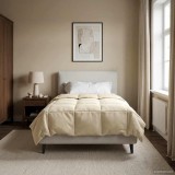 vidaXL Duvet complet pe tot parcursul anului Patos Crem 155 x 220 cm 42026068