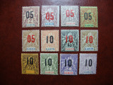 GABON 1912 SUPRATIPAR 12V/13V MH, Nestampilat