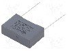 Condensator cu polipropilena, 0,1&micro;F, 300V AC, 1,5kV DC, KEMET - R413N310050T1K