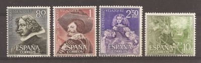 Spania 1961 - 300 de ani de la moartea lui Velazquez, 1599-1660, MNH foto