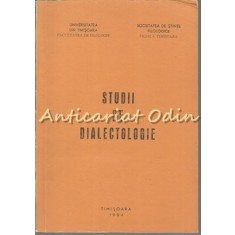 Studii De Dialectologie - Vasile Fratila, Vasile D. Tara