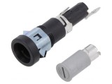 Soclu Siguranțe Cilindrice 6,3x32mm 20A Negru