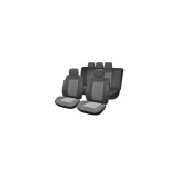 Set Huse Scaun Auto Lux Negru Textil Universal Compatibil Airbag Autohelix MSA