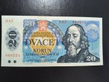 CEHOSLOVACIA 20 KORUN 1988 SUPERBĂ