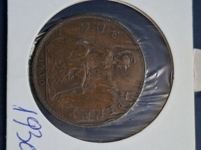 One penny 1930 foto