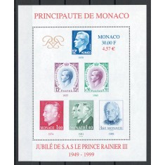 Monaco 1999 2460 bl 78 MNH - 50 de ani de la domnia prințului Rainier III (III)