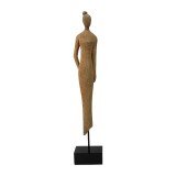 Cumpara ieftin Figurina decorativa Rezina II lemn de mango si metal natural 14x8x71 cm