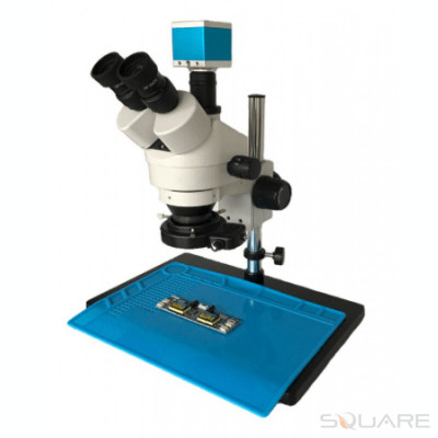 Aparatura Service 16MP 1080P HDMI USB TF Card recorded Digital Video microscope camera +7X- 45X Trinocular stereo microscope +Big table stand foto