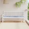 vidaXL Perna pentru bănci de grădină Albastru și alb 180 x 50 x 4 cm 361179
