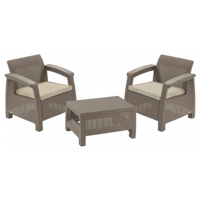 227630 KETER Set mobilier gradina cappuccino Corfu Weekend foto