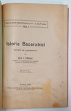 ISTORIA BASARABIEI , SCRIERE DE POPULARIZARE de ION . I. NISTOR , 1923, PREZINTA URME DE UZURA