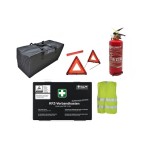 Kit siguranta auto complet trusa medicala 2x triunghiuri vesta geanta stingator 1kg