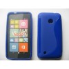 Husa Silicon S-Line Albastra pentru Nokia Lumia 530 - Protectie Flexibila si Eleganta