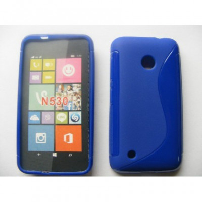 Husa Silicon S-Line Nokia Lumia 530 Albastru foto
