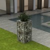 VidaXL Strat &icirc;nălțat gabion, 50 x 50 x 100 cm, oțel