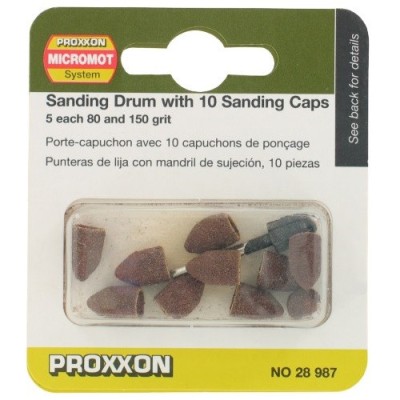 Set cilindri conici de slefuire Proxxon 28987, O9 mm, granulatie K120, 11 piese foto