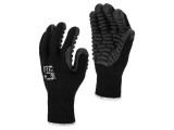 Mănuşi de protecţie negre LAHTI PRO, dimensiune 10, gumă și poliester