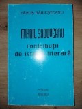 Mihail Sadoveanu: Contributii de istorie literara- Fanus Bailesteanu