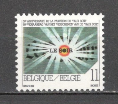 Belgia.1993 50 ani ziarul &amp;quot;Le soir&amp;quot; MB.388 foto