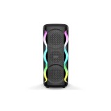 Boxa portabila cu lumini RGB, putere 16W, MP3, USB, bluetooth, TF, acumulator, FM, karaoke, negru