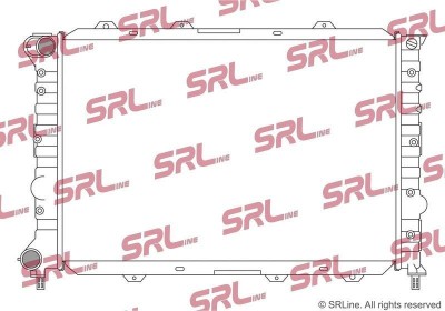 Radiator Alfa Romeo 156 06, motor: 1.8 TS, 2.0 JTS, 2.0 TS, 2.5 V6, iesire - conector rapid, 580x400x22, SRLine, Aluminiu/ Plastic brazat, 60651921; foto