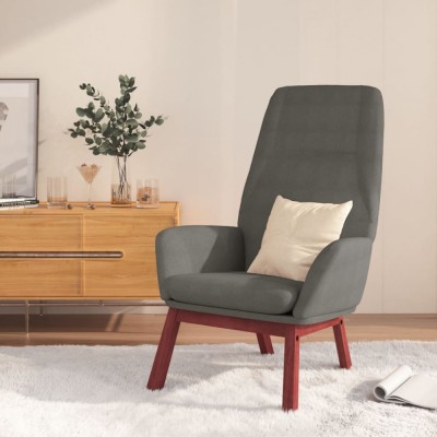 Gossi scaun de relaxare, gri deschis, material textil foto